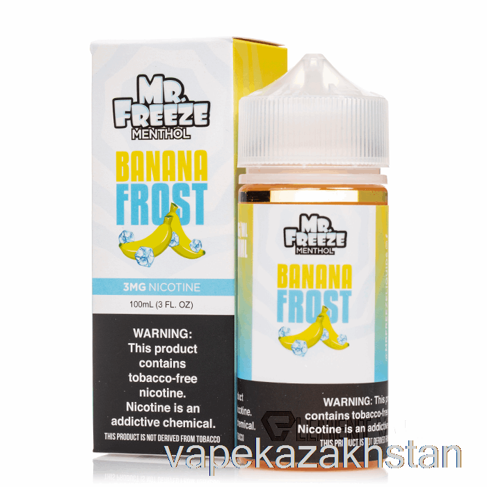 Vape Kazakhstan Banana Frost - Mr Freeze - 100mL 6mg